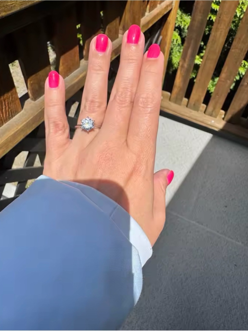 New Ring! Sterling Silver Pink Cubic Zirconia Ring Size: 7; 7.5; 8 available - Picture 10 of 16